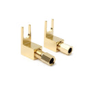 4pcs 20-8AMG Gold Plated Spade Banana Fork Plug For Mcintosh Fisher Eico Adapter