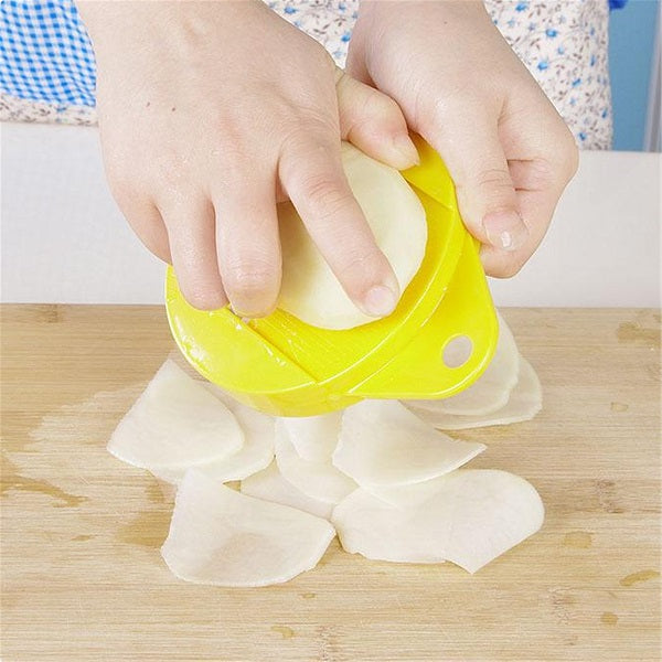 Kitchen Microwave Apple Potato Vegetable Crisp Chip Slicer Maker