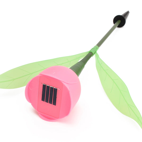 Outdoor Yard Garden Lawn Solar Power LED Night Lights Tulip Flower Lamp