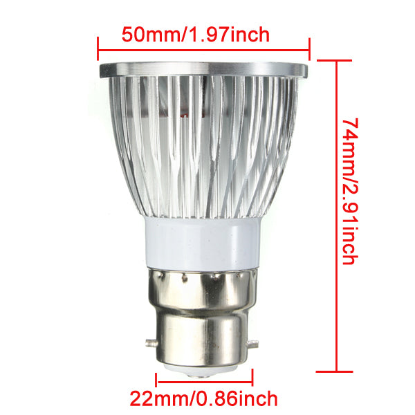 E27/GU10/E14/B22 6W COB LED Dimmable Down Light Bulbs Spot Lightt AC 85V-265V