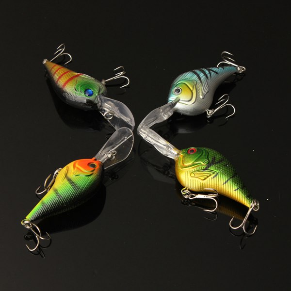 8pcs 11.5cm Plastic Fishing Lures Bass Crankbaits with Hook Fishing Tackle