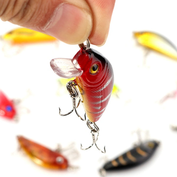 8pcs 5cm 3.6g Fishing Lures Bass Crankbaits Lure Tackle with hooks