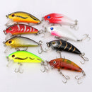 8pcs 5cm 3.6g Fishing Lures Bass Crankbaits Lure Tackle with hooks