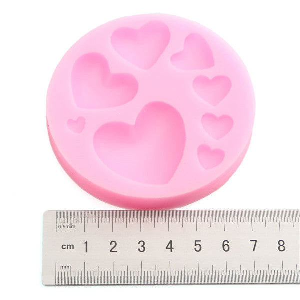 Beautiful Silicone Heart Love Shape Fondant Mold Mould 3D Cake Mold Cake Decoration