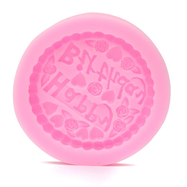 3D Silicone Happy Birthday Fondant Chocolate Mold Mould Cake Decoration