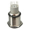 12V 16mm Waterproof Momentary Horn Metal Push Button Switch Blue LED Lighted