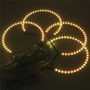 4PCS Xenon Colorful RGB LED Angel Eyes Halo Ring For BMW E36 E38 E39 E46