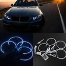 4PCS Xenon Colorful RGB LED Angel Eyes Halo Ring For BMW E36 E38 E39 E46