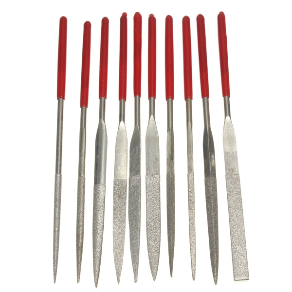 Raitool HT05 10pcs Ceramic Emery Rasp Diamond Needle Files Grinding Cutting Tool
