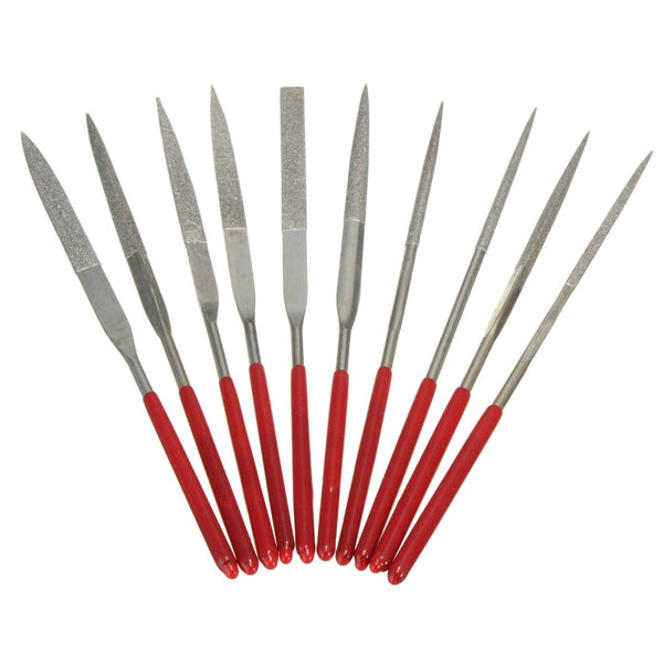 Raitool HT05 10pcs Ceramic Emery Rasp Diamond Needle Files Grinding Cutting Tool