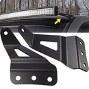 Pair Wind Shield Curved LED Light Bar Mount Brackets For Chevy/GMC