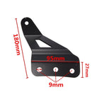 Pair Wind Shield Curved LED Light Bar Mount Brackets For Chevy/GMC