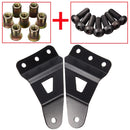 Pair Wind Shield Curved LED Light Bar Mount Brackets For Chevy/GMC