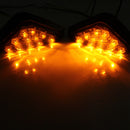 Motorcycle Universal Triangle Flush Mount Turn Signal Amber LED Left&Right Light