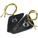 Motorcycle Universal Triangle Flush Mount Turn Signal Amber LED Left&Right Light