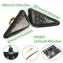Motorcycle Universal Triangle Flush Mount Turn Signal Amber LED Left&Right Light