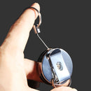 Suleve KR01 4cm Full Metal Tool Belt Retractable Key Ring Pull Chain Clip With Hook