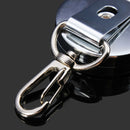 Suleve KR01 4cm Full Metal Tool Belt Retractable Key Ring Pull Chain Clip With Hook