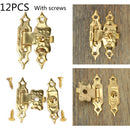 12pcs Antique Decorative Jewelry Gift Wooden Box Hasp Latch Lock With Screw