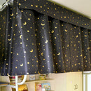 Dormitory Bunk Bed Curtain Silver Plating Star Moon Shade Cloth