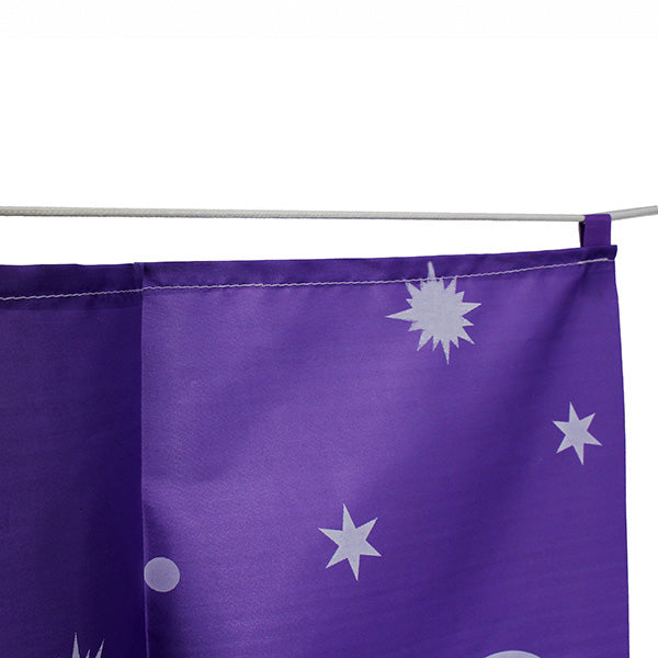 Dormitory Bunk Bed Curtain Silver Plating Star Moon Shade Cloth