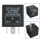3 Pin CF13 Car Flasher Relay Fix LED Light Hyper Flash Blinker Indicator