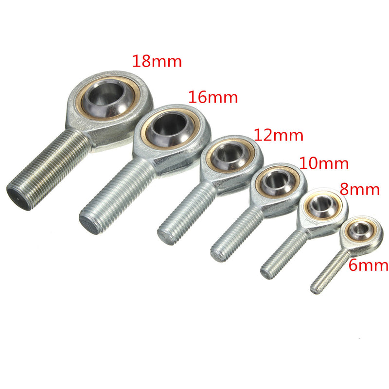 6mm-18mm Male Thread Rod End Joint Bearing SA6T/K-SA18T/K Spherical Oscillating Bearing CNC Parts