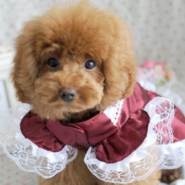 Lovely Dog Dress Puppy Wedding Dress Formal Dress Doggy Skirt Dog Clothes
