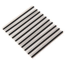 10pcs 40 Pin 2.54mm Single Row Pin Header Curved Needle For