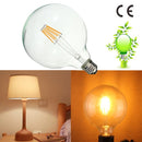 G125 8W E27 Edison Filament Warm White Globe COB LED Light Bulb 220-240V