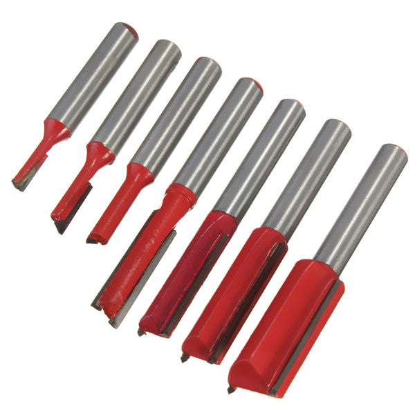 1/4 Inch Straight Shank Router Bit Wood Working Cutter 1/2 Flute Carving Cutter