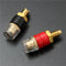 2pcs Copper Terminal Black Red for 4mm Banana Plug Connector Jack Speaker Cable Amplifier