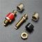 2pcs Copper Terminal Black Red for 4mm Banana Plug Connector Jack Speaker Cable Amplifier
