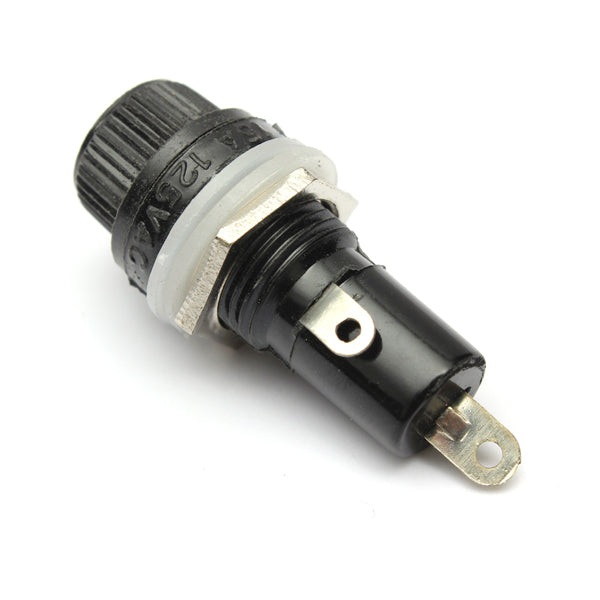 10pcs Electrical Panel Mounted Glass Fuse Holder For Radio Auto Stereo 5x20mm