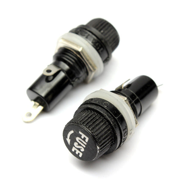 10pcs Electrical Panel Mounted Glass Fuse Holder For Radio Auto Stereo 5x20mm