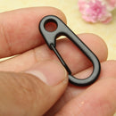 Stainless Steel Split Keychain Carabiners Climbing Key Ring Fishing Tool