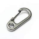 Stainless Steel Split Keychain Carabiners Climbing Key Ring Fishing Tool