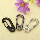 Stainless Steel Split Keychain Carabiners Climbing Key Ring Fishing Tool