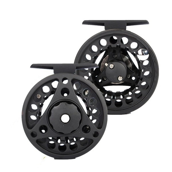 Aluminum Fly Fishing Reel Left and Right Hand 3/4wt Adjustable Drag Black