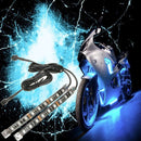 6pcs RGB LED Flexible Neon Strips Light For Motorcycle Auto ATV &Remote Controller