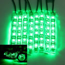 8pcs Motorcycle SportBike Strip RGB LED 5050SMD Remote Glowing Multicolor Lights