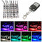 8pcs Motorcycle SportBike Strip RGB LED 5050SMD Remote Glowing Multicolor Lights