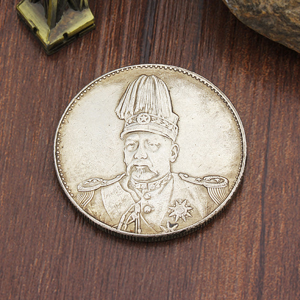 Top Hat Dragon Chinese Collect Coins Old China Yuan Shikai Coin Tibet Silver