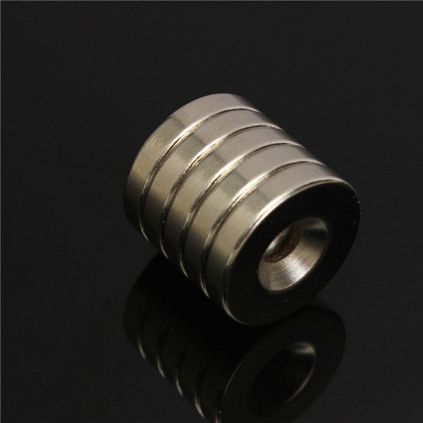 5pcs N50 20mmx4mm Strong Round Countersunk Ring Magnets 5mm Hole Rare Earth Neodymium Magnets