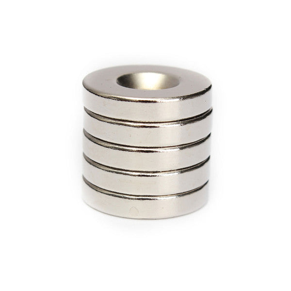 5pcs N50 20mmx4mm Strong Round Countersunk Ring Magnets 5mm Hole Rare Earth Neodymium Magnets