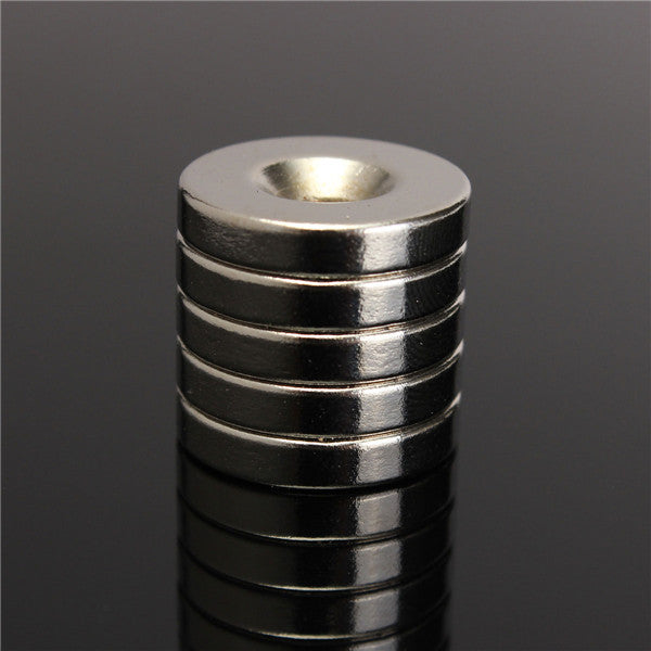 5pcs N50 20mmx4mm Strong Round Countersunk Ring Magnets 5mm Hole Rare Earth Neodymium Magnets