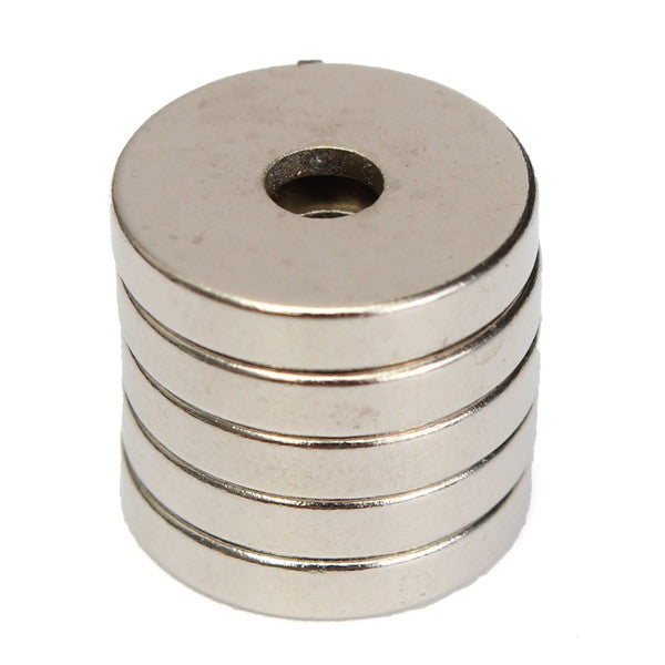 5pcs N52 15x3mm 4mm Hole Strong Round Countersunk Ring Magnets Rare Earth Neodymium Magnets