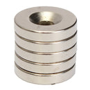 5pcs N52 15x3mm 4mm Hole Strong Round Countersunk Ring Magnets Rare Earth Neodymium Magnets