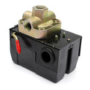 Air Compressor Pressure Switch Control Valve 4 Ports 90-120PSI 26 AMP 240VAC