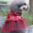 Summer Dog Dress Puppy Hot Drilling Wedding Dress Lace Doggy Skirt